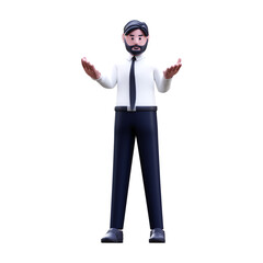 Confused Businessman 3d Illustrations