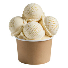 Ice cream isolated on transparent background