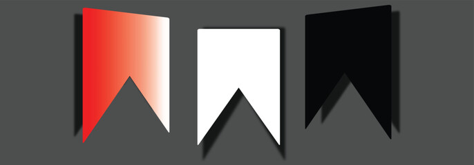 bookmark icon set of 10. 3rd set illustration vector minimalist logos