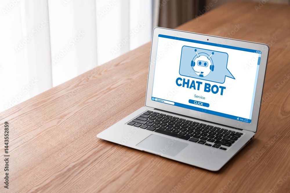 Poster chatbot software application for modish online business that automatically reply to customer questio