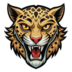 Obraz premium Angry cheetah head graphic