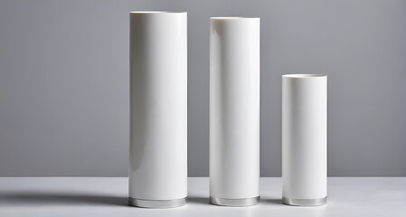 white column on white background