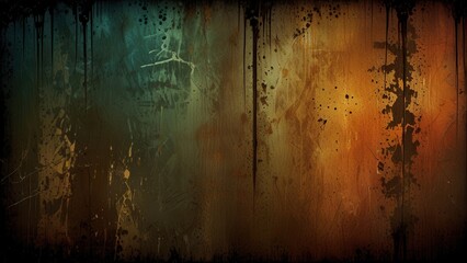 Weathered Grunge Background with Deep Rust and Texture Detail