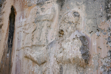 Relief of King Tudhaliya IV in Yazilikaya, Hattusa Ancient City in Corum, Turkiye