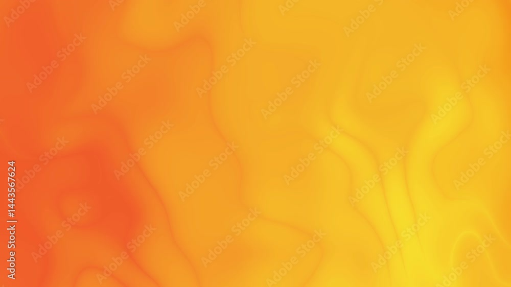Aufkleber abstract orange yellow gradient background with smooth wavy texture in warm vibrant color