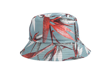 Bucket hat pattern isolated on white background