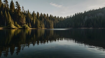 lake in the mountains