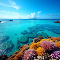 Fototapeta premium Reflections of Peace Petals in the Sun Roots and Rain