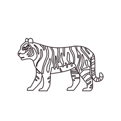Obraz premium tiger cat vector illustration emoji symbol sign icon flat design