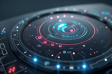 conceptual UI design of a smart assistant interface
