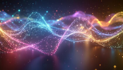 Obraz premium Abstract AI Neural Network Visualization