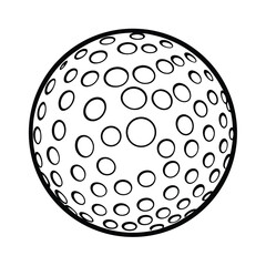 golf ball vector