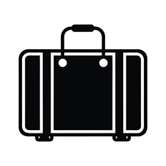 Suitcase icon . Baggage, travel suitcase symbol. Luggage, bag icon set. Vector icons
