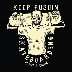 skateboarding vector t-shirt design clothing fashion streetwear