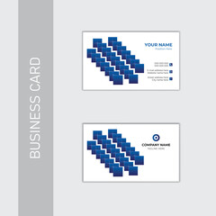 Clean professional business card design template .