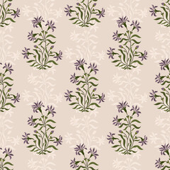 Hand drawn colourful geometric flowers, seamless patterns with floral for fabric, textiles, clothing, wrapping paper, backdrop, banner, illustration, abstract backgrounds.
