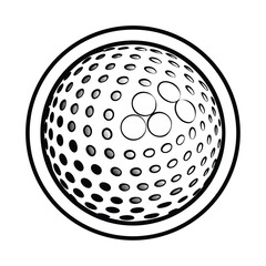abstract golf ball vector