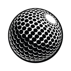 abstract golf ball vector
