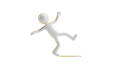 Isolated Falling Man