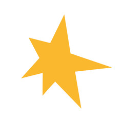 Orange explosion shape in flat design. Comic frame for burst exploding. Vector illustration isolated.