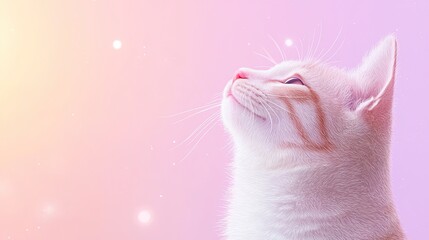 Adorable White And Orange Kitten