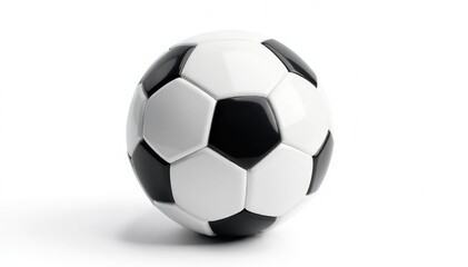 New, pristine white football, isolated on white, pristine, ball, single