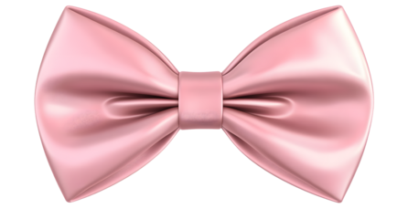 A beautifully crafted pink satin bow, elegantly displayed against a clean background, perfect for gift wrapping or fashion accessories