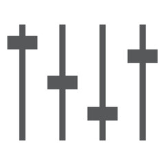 Settings icon Simple thin line stroke vector