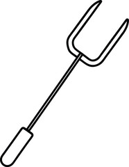 metal pin isolated on white