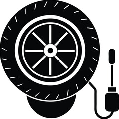 Fototapeta premium car wheel icon