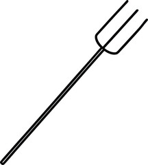 vector illustration of a fork
