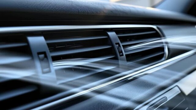 Modern Car Air Conditioning Vents Emitting Cool Air for Advanced Automotive Comfort Solutions