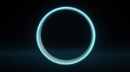 3d rendering of an oval-shaped object made up of thin, glowing lines. the lines are a bright blue color and appear to be glowing in the dark.