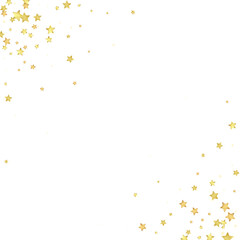 Magic stars vector overlay.  Gold stars scattered