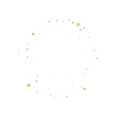Magic stars vector overlay.  Gold stars scattered
