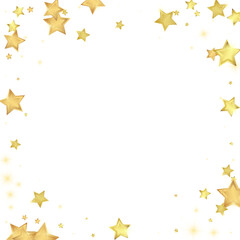 Magic stars vector overlay.  Gold stars scattered