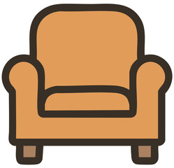 armchair vector illustration