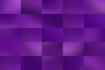 Abstrakcyjna mozaika z fioletowych kwadratów z miękkimi gradientami – geometryczny, cyfrowy wzór o nasyconej, nowoczesnej kolorystyce