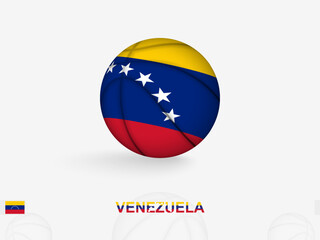 Venezuela Basketball Concept with National Flag Design.