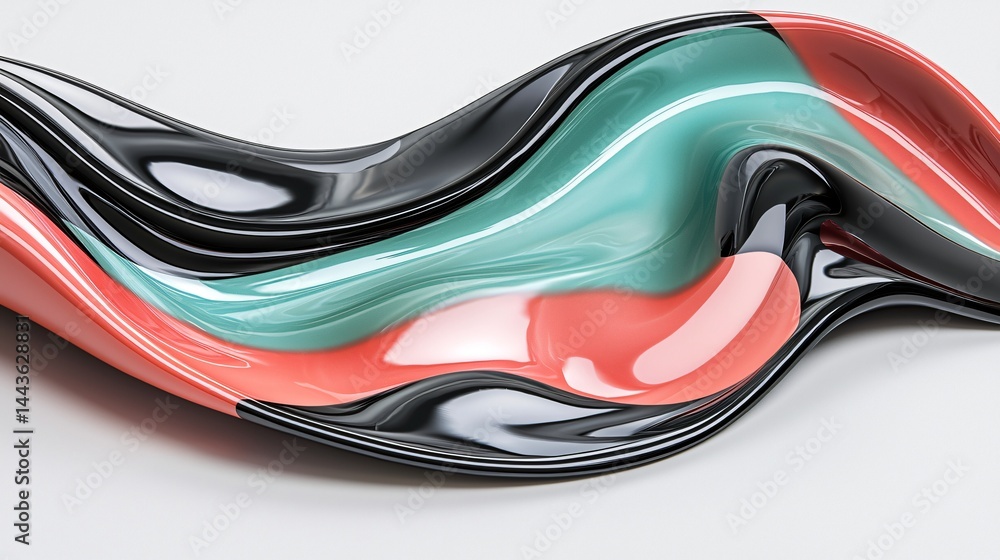 Poster a colorful object displayed on a white surface emphasizing the vibrancy and artistic design of the i
