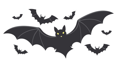Glow In Dark Bat Vector