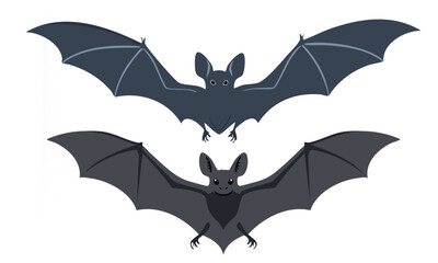 Friendly Flying Bat Vector Design