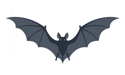 Glowing Halloween Bat Vector Art