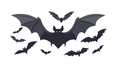Scary Cartoon Bat Vector Design