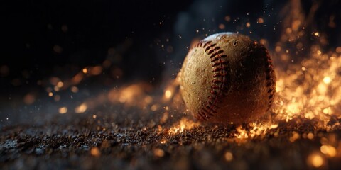 Fiery Baseball Concept Art
