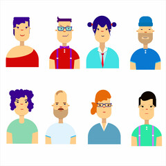 people icons set