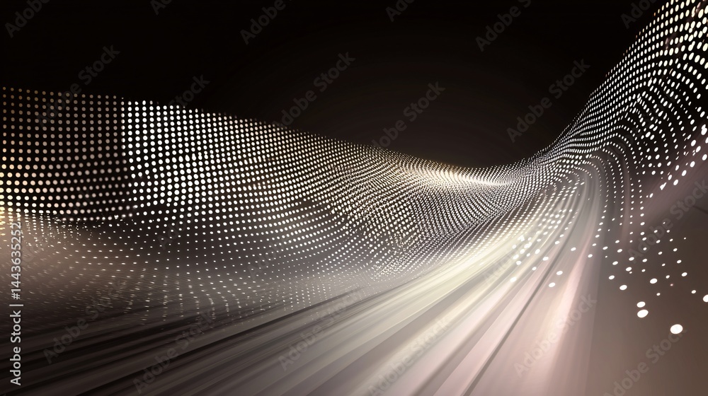 Poster a mysterious tunnel illuminated by light from the end within a sci-fi environment featuring ai-pilot