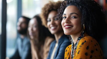 Fototapeta premium Diversity and inclusion initiatives can help businesses attract top talent. A diverse and inclusive workplace is often more appealing to job seekers