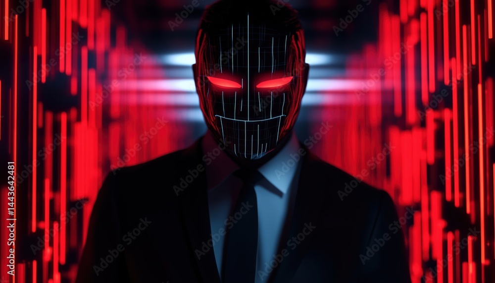 Poster protect your business from cyber threats: cybersecurity measures for preventing internet scams, viru