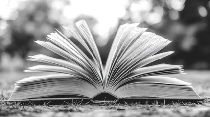 Open Book in Nature